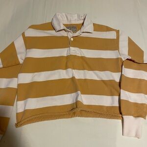 Abercrombie Rugby Cloth Cropped Long Sleeve